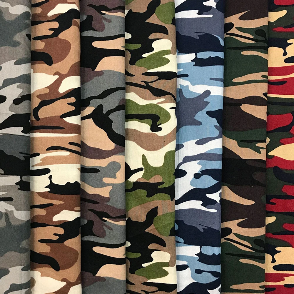 

1M Cotton Fabric Camouflage Printed Camo 100% Cotton Fabric Sewing 100*150cm