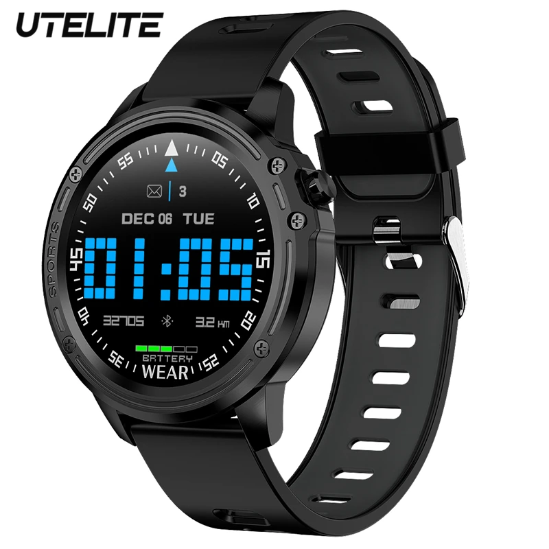 Смарт-часы UTELITE L8 мужские IP68 ЭКГ ФПГ пульсометр тонометр | Электроника