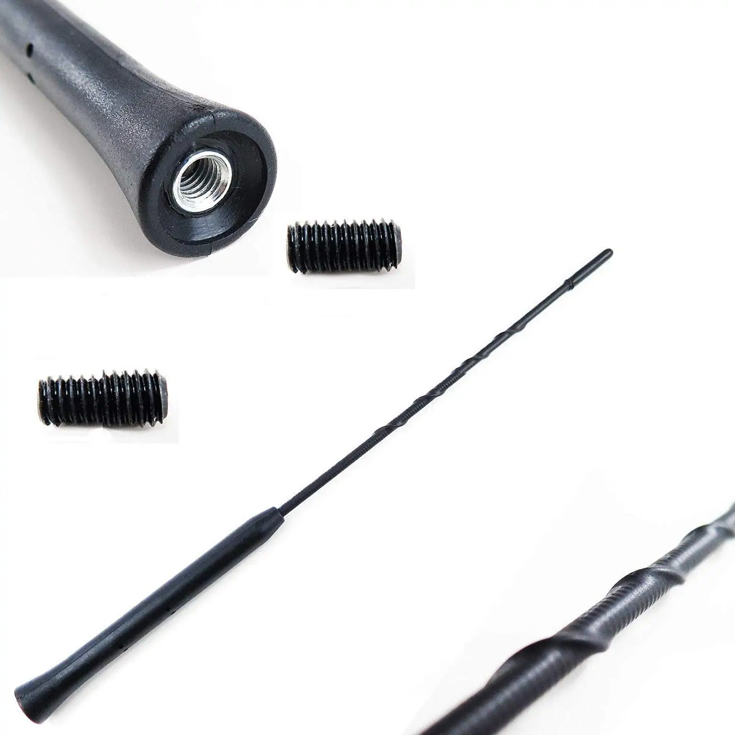 Антенна на крышу автомобиля универсальная 9 11 16 дюймов спиральная кнутая AM FM для