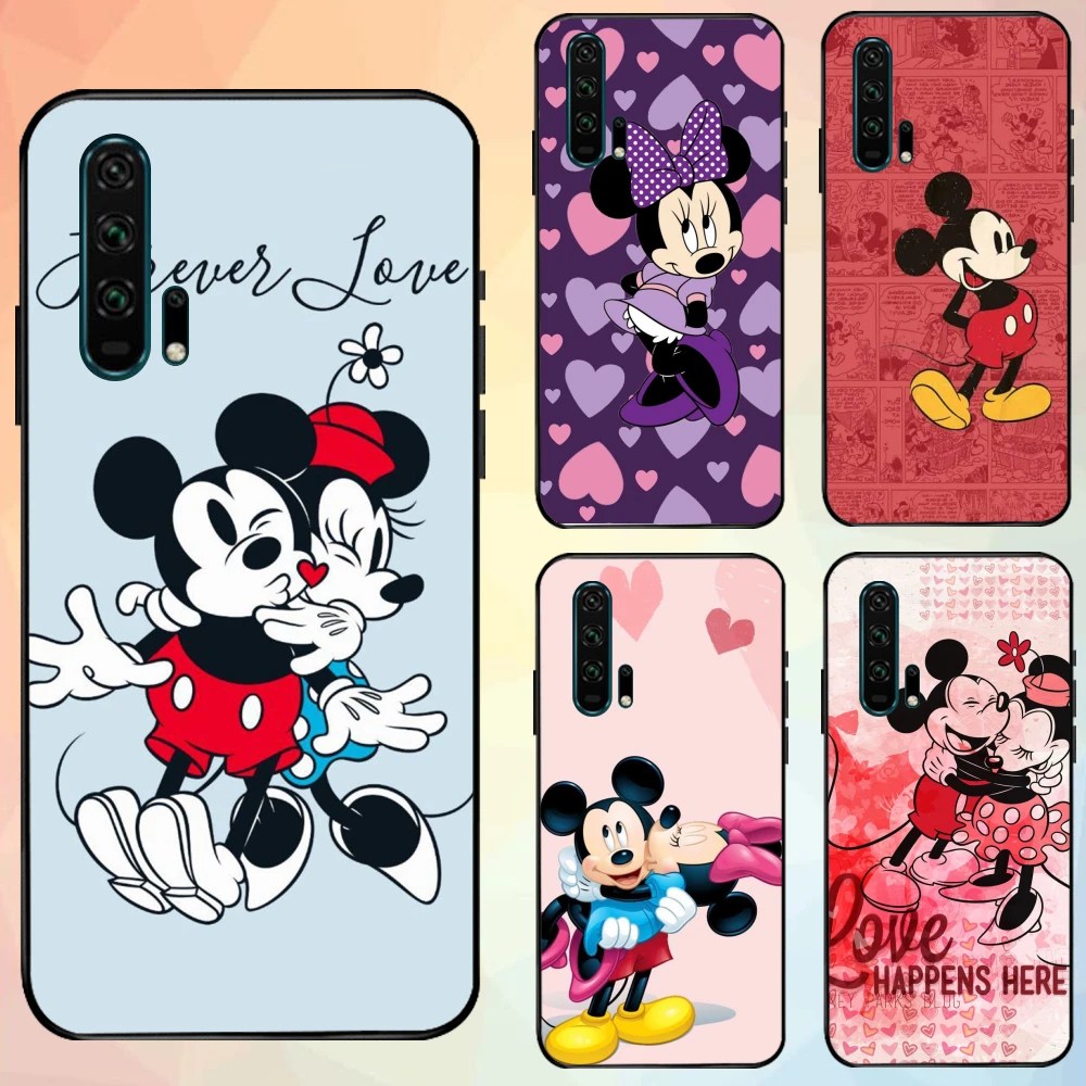 

Phone Case for Huawei Honor V30 Pro Honor V20 30 20 10 Honor9X 9XPro Colorful Matte disney Mickey Minnie Mouse Love
