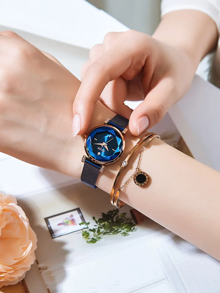 

Julius Women Watches Stainless Steel Watch Band JA-1214 Bracelet Ladies Wrist Clock Quartz Chain Rhinestones Clock Gift Box