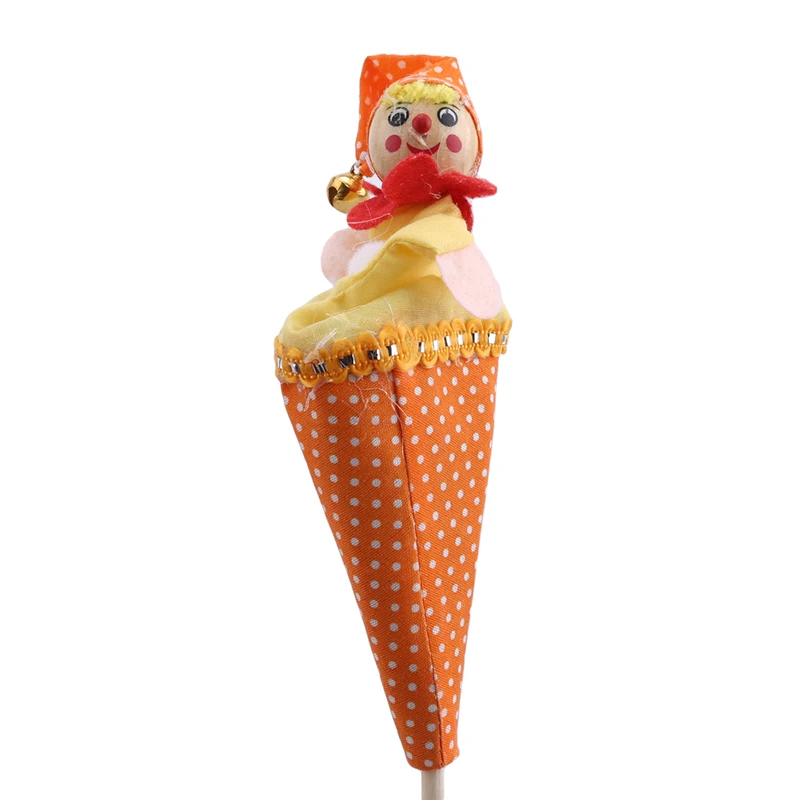 Милый клоун выдвижной смайлик прятки игра колокольчик детский мультяшная