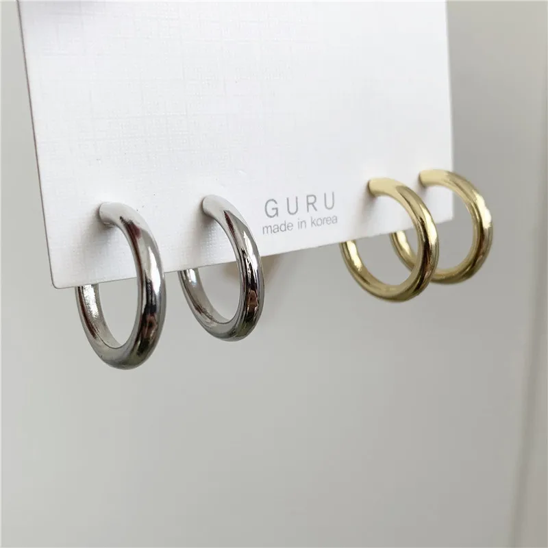 

Симпатичные серьги-кольца в форме буквы C, модные украшения, Женские аксессуары