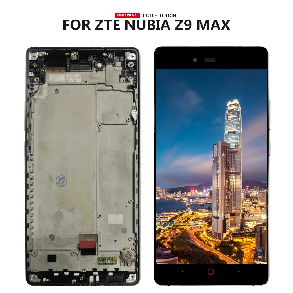 Для zte Nubia Z9 Max NX510J ЖК-дисплей NX512J ЖК-дисплей сенсорный экран дигитайзер панель стеклянная сборка с рамкой