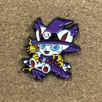 brooches on clothes anime accessories cute enamel pin witch cat new year gift badges on backpack brooch pins for backpacks