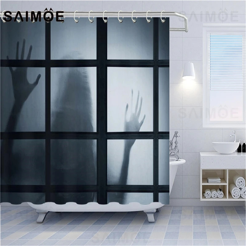 Штора для душа на Хэллоуин с ужасом ATOMAX страшный человек ванной комнаты Декор