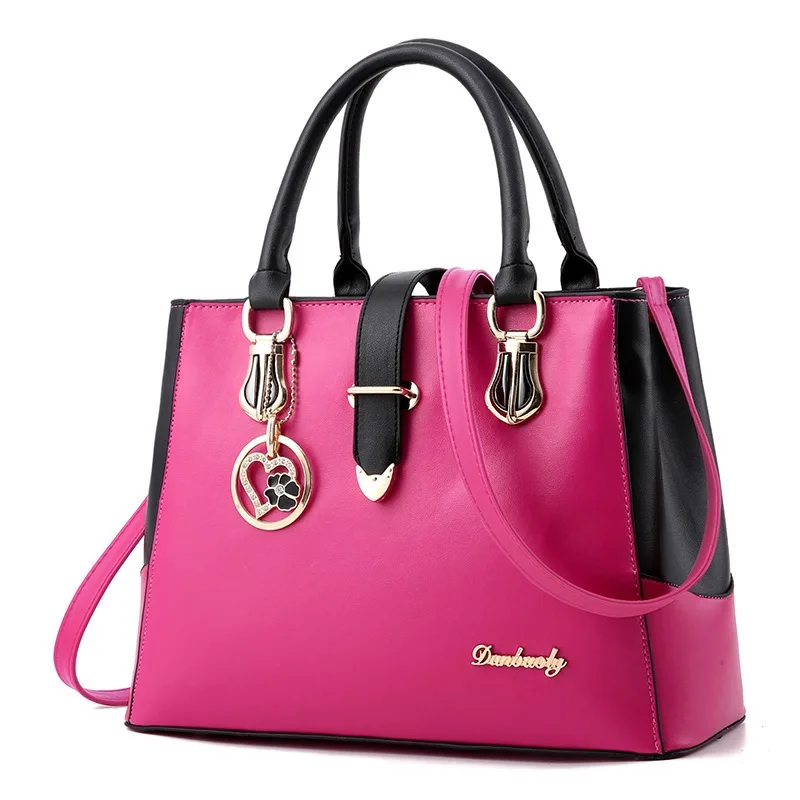 

Handbag Women's Bag New Fashion Elegant PU Leather Shoulder Messenger Bucket Bags For Women Large Capacity