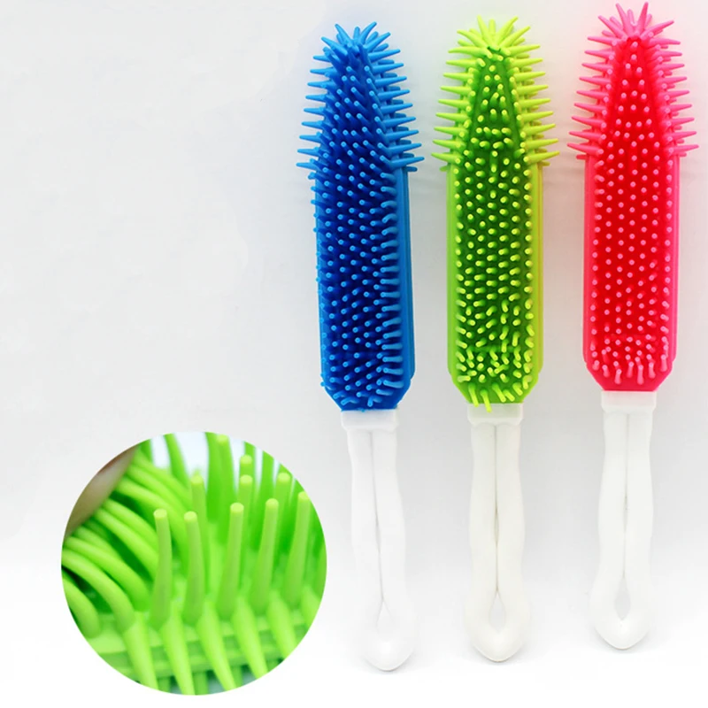 Мягкая силиконовая Расческа для домашних собак кошек щенков волос щетка