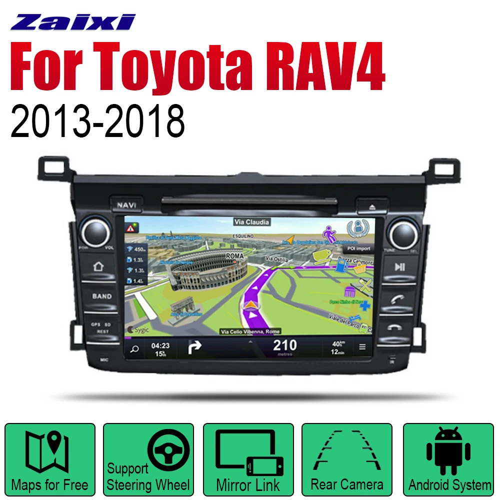Автомобильные аксессуары для Toyota RAV4 2013 ~ 2018 2din Android мультимедийный DVD-плеер