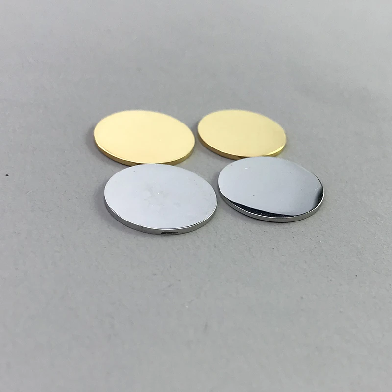 

30pcs 8mm 14mm 15mm 20mm 25mm Round Disc Logo Disc Stainless Steel Round Charm without hole