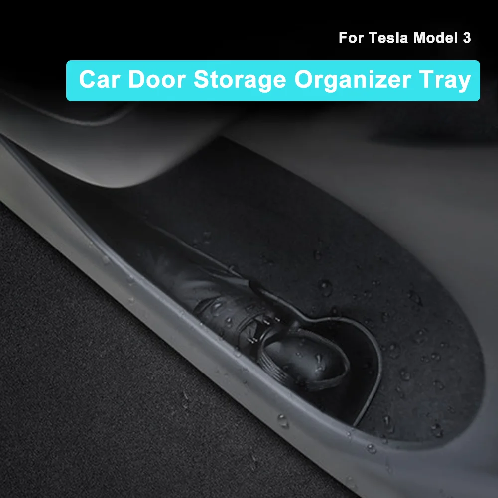 Pаспродажа Автомобильный Дверной органайзер для хранения лоток ТПЭ водонепроницаемый пыленепроницаемый ящик для хранения аксессуары для модификаци...
