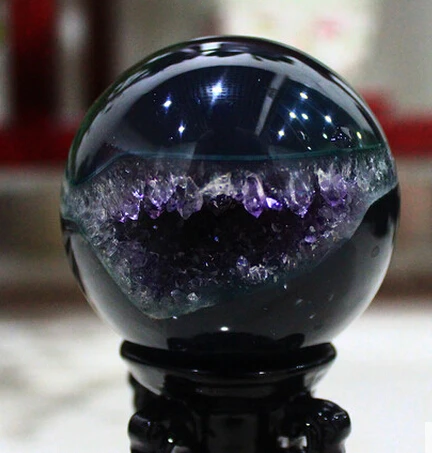 СЖД 904 + натуральный Уругвайский кристалл аметиста украшения в форме пещеры