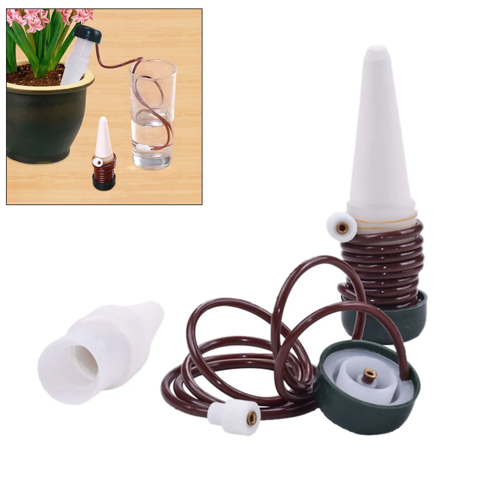 

2x Automatic Plant Watering Stakes Plant Waterer for Home Vacation Travel Indoor, Self Watering Spikes for Indoor & Outdoor