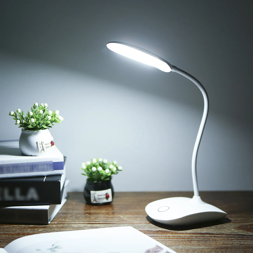 

USB Rechargeable LED Desks Table Lamp Adjustable intensity Reading Light Touch Switch Desk Lamps Desk Lamps