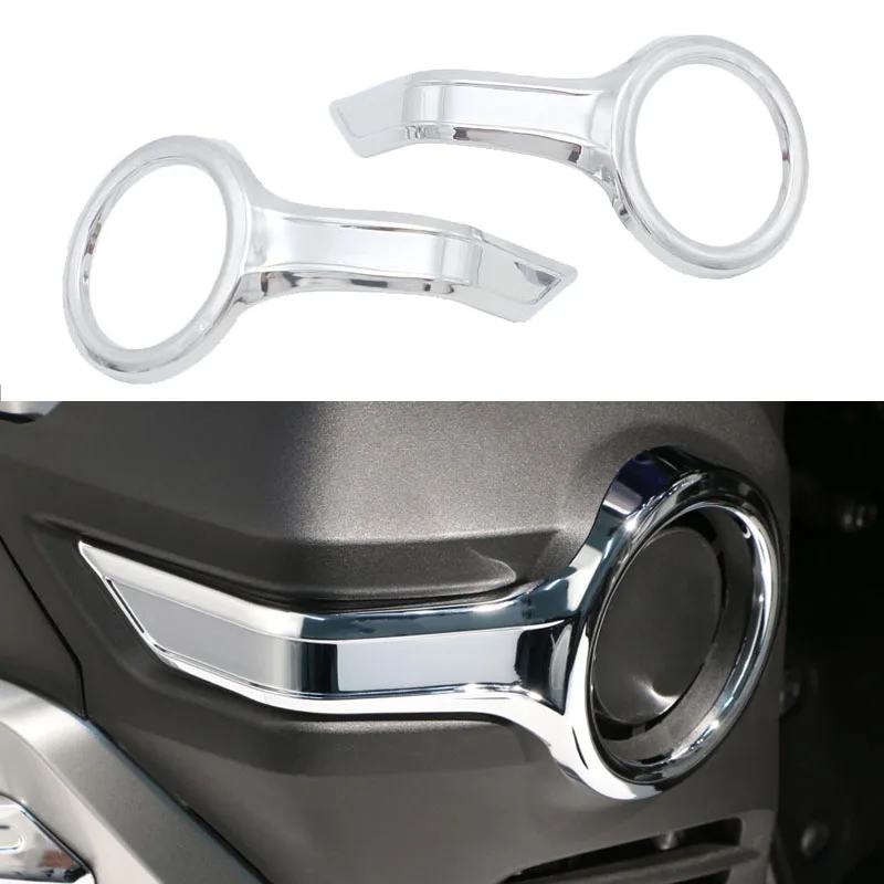 

Передняя и задняя хромированная отделка для мотоцикла, декоративная крышка корпуса для Honda Goldwing 1800 F6B GL1800 2018 2019 2020 2021, аксессуары