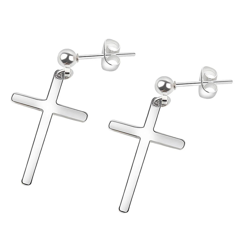 2 шт. религиозный Христос подвеска в форме Креста серьги шаровые шпильки с