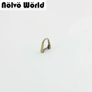 200 шт. 8.5x11 мм Полированное Серебро сварное кольцо-дуга застежка-молния слайдер вешалка, сделай сам кошелек сумка ремень сумочка молния d-образный кольцевой разъем