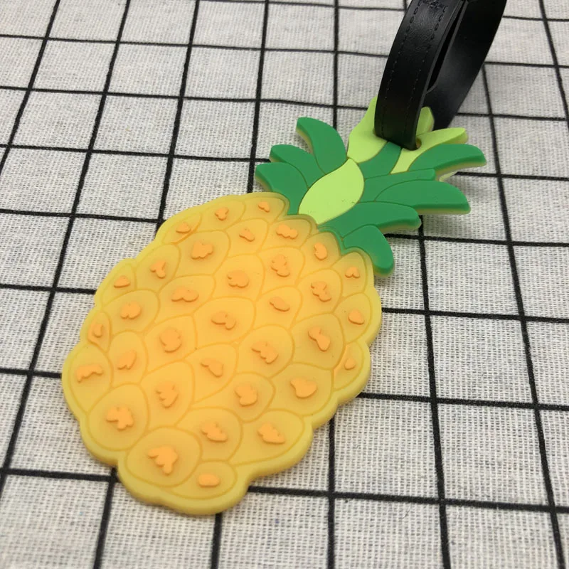 Аксессуары для путешествий с ананасом креативная бирка багажа силиконовый