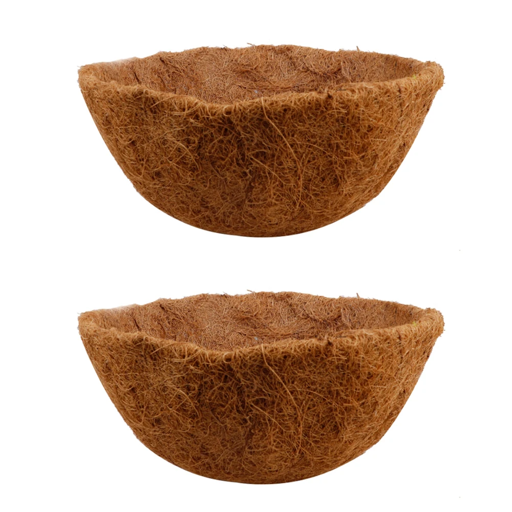 

Basket Liner Flower Pot Coco Fiber Replacement Flowerpot Hanging 20-40cm Lining 2pcs For Home Furnishings Coconut