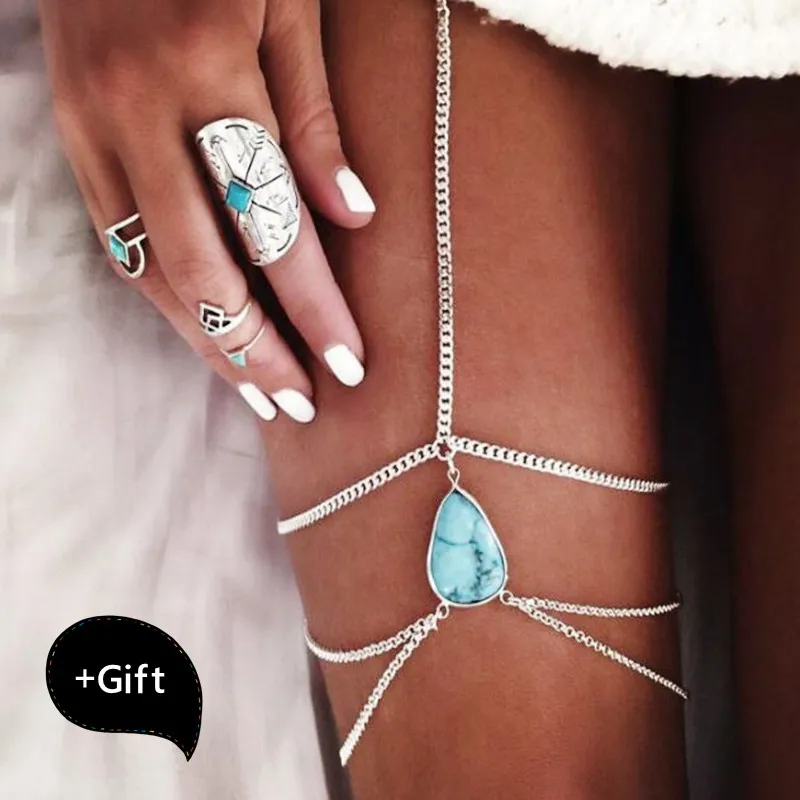 Романтичный модный Ретро стиль для вечеринок с кристаллами цепь ног Пляжная