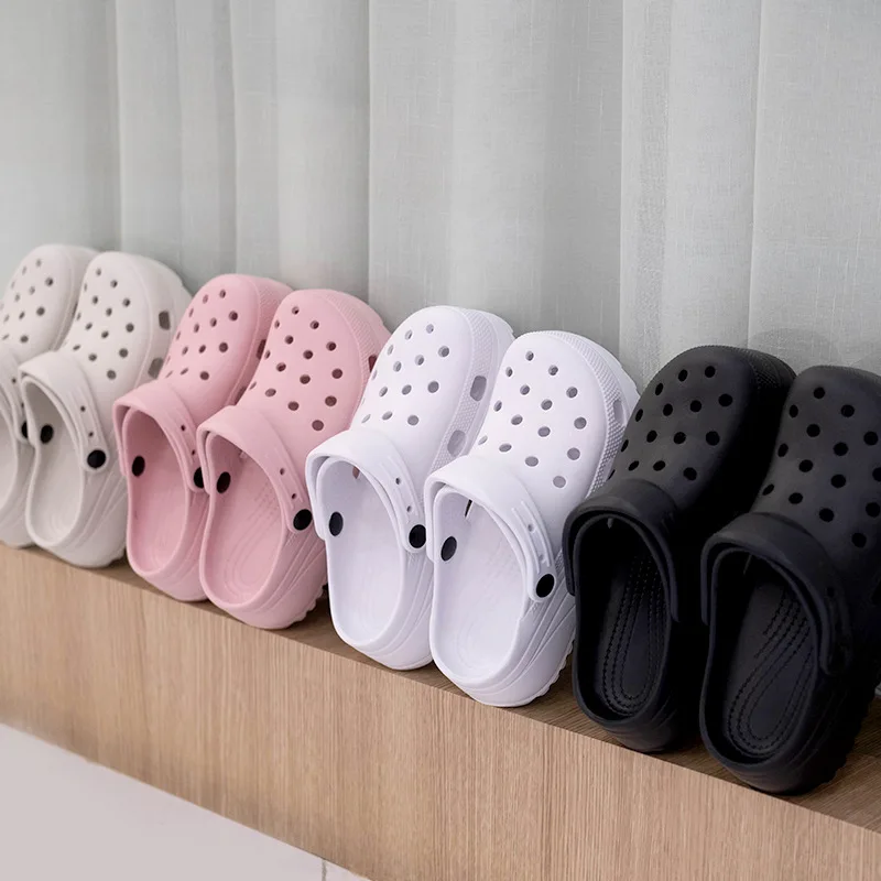 Сандалии женские садовые без шнуровки классические водонепроницаемые тапки для