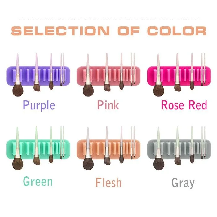 Силиконовый стеллаж для косметики хранения зубных щеток в ванной комнате с