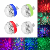 portable mini usb led atmosphere light 5v stage car magic ball disco lamp indoor rgb dj effect lighting home party holiday light