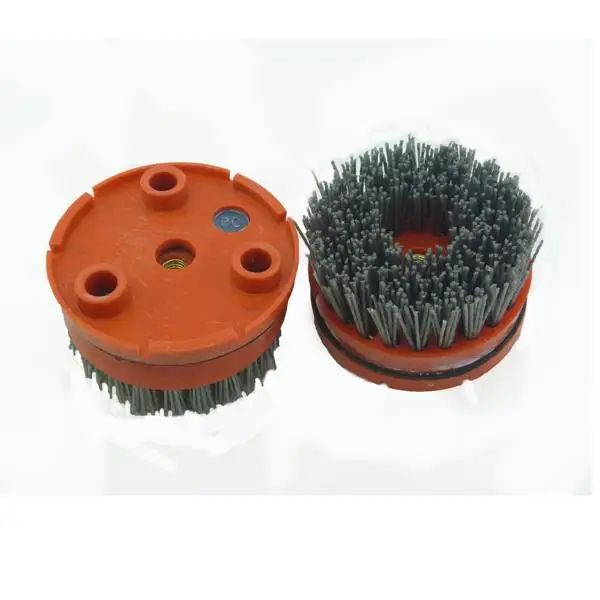 

100mm Floor Cleaning Antique Abrasive Brushes With 3 Plugs