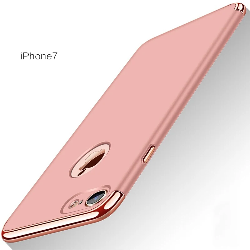 Чехол для iPhone 7 8 Plus, роскошный Ультратонкий жесткий защитный чехол Mofi 3 в 1, черный чехол для задней панели Чехол для iPhone 7 8 Plus