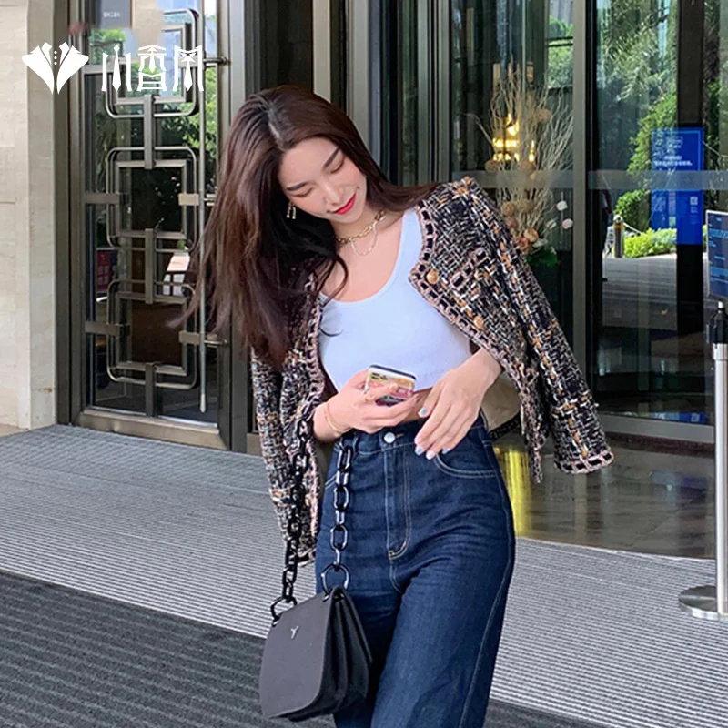 

Xiaoxiangfeng early spring coat women's spring and autumn 2021 new plush clothes versatile French top celebrity temperament