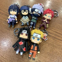 anime akatsuki keychain gaara sasuke members cartoon figure keychain cosplay keyring accessories fashion jewelry friends gift