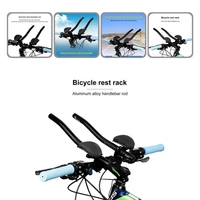 bike rest bar frosted impact resistant arch bending anodic oxidation bike rest bar armrest handlebar for bicycles