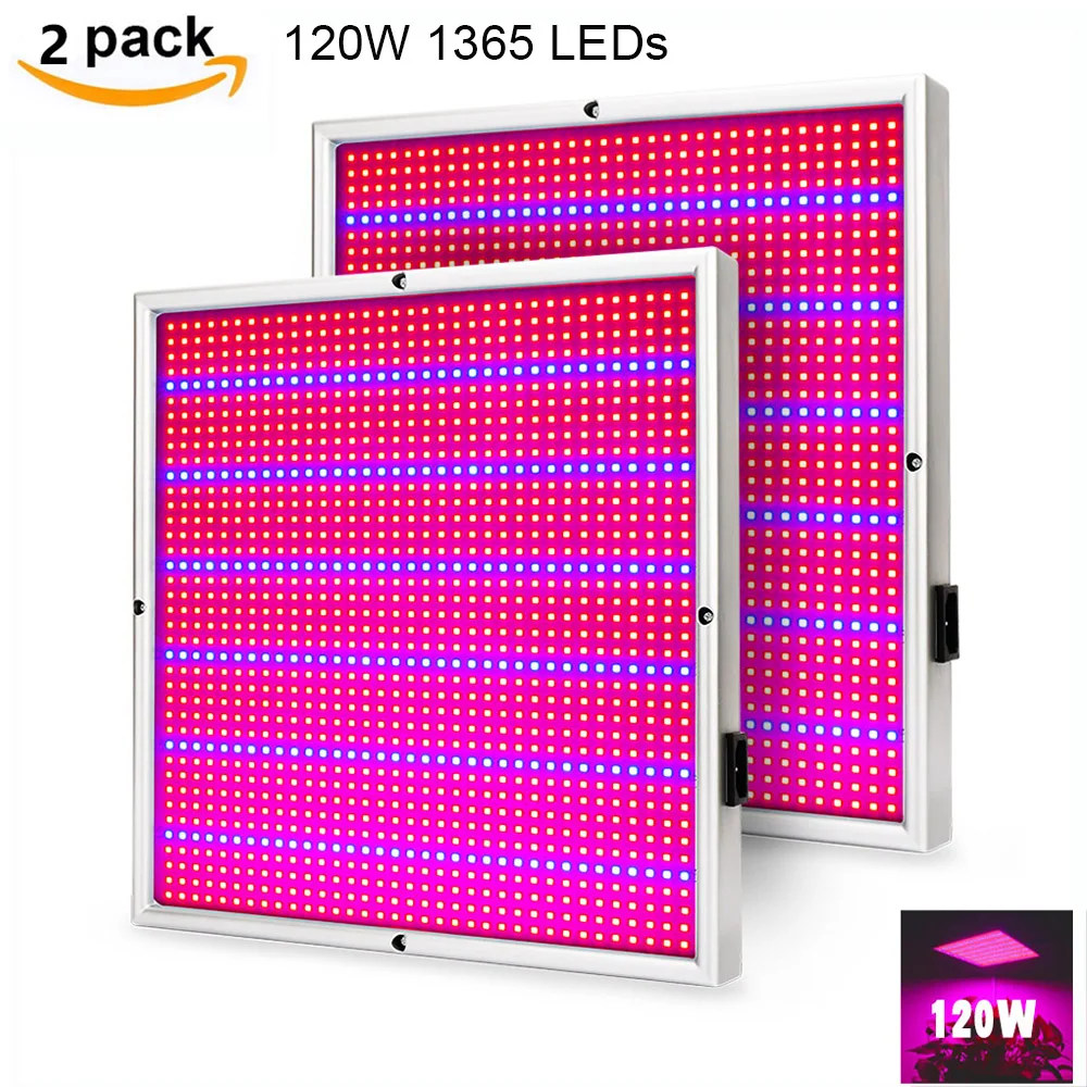 

(2pcs/Pack) 45W 225LED/120W 1365LED Grow Light Full Spectrum Plant Lamp For Plants Vegs Indoor Hydroponic System Grow/Flowering