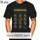 Стойкие собака добермана трюки забавная футболка с собачкой для мужчин серого цвета, Детская рубашка с короткими рукавами, в винтажном стиле, футболки с круглым вырезом, хлопковые футболки