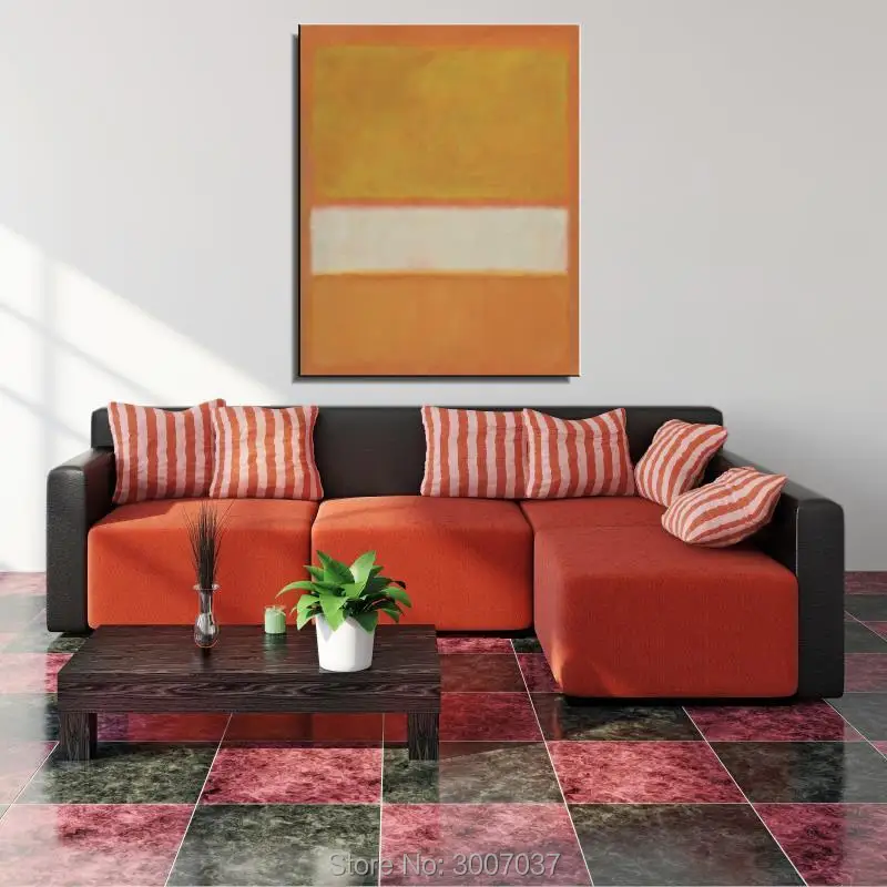 Mark Rothko абстрактная живопись маслом на холсте Безрамная голограмма гостиная