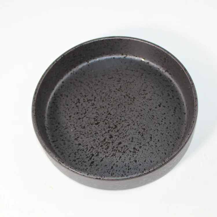 

Brief Ikebana Flower Pot Desktop Coarse Pottery Vase Japanese Hydroponic Plant Basin Vintage Ceramic Container Food Plate Tray
