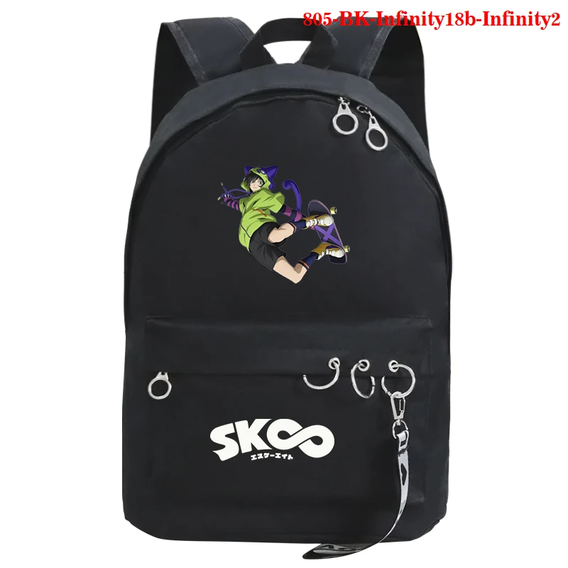 

New Backpack Kawaii Backbag SK8 The Infinity Print School Bag Travel Laptop Shoulder Bags for Teenager Lady Pink Black Girls Bag