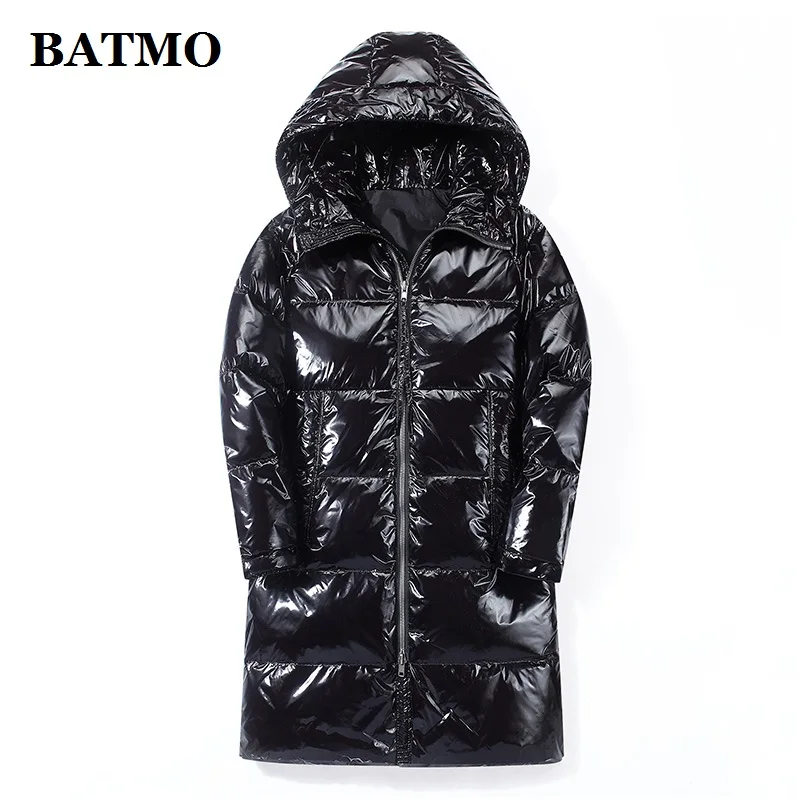 BATMO 2020 Новое поступление зима 80% белый утиный пух куртки с капюшоном для мужчин