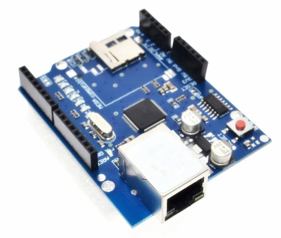 Aokin W5100 веб сервер sd карта сетевой Щит Плата расширения модуль для Arduino UNO R3 ATMega
