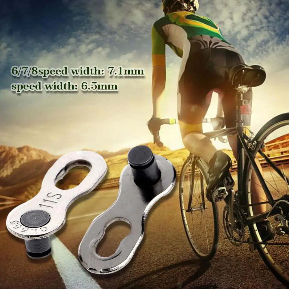 

5 pairs 10pcs Bike Chains mountain road bike bicycle Master Chain Link Connector for 6/7/8/9 Speed Quick Master Link Joint Chain