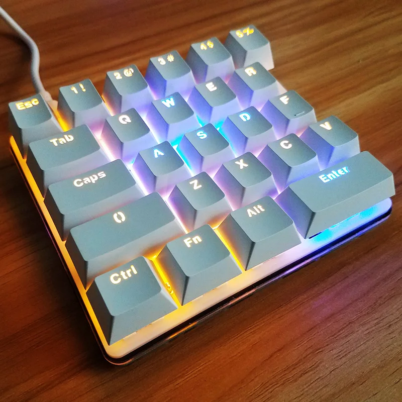 as pic Портативная механическая клавиатура с одной рукой USB Настольный Ноутбук программируемая макро клавиатура подсветка для игр PS - Цвет: as pic