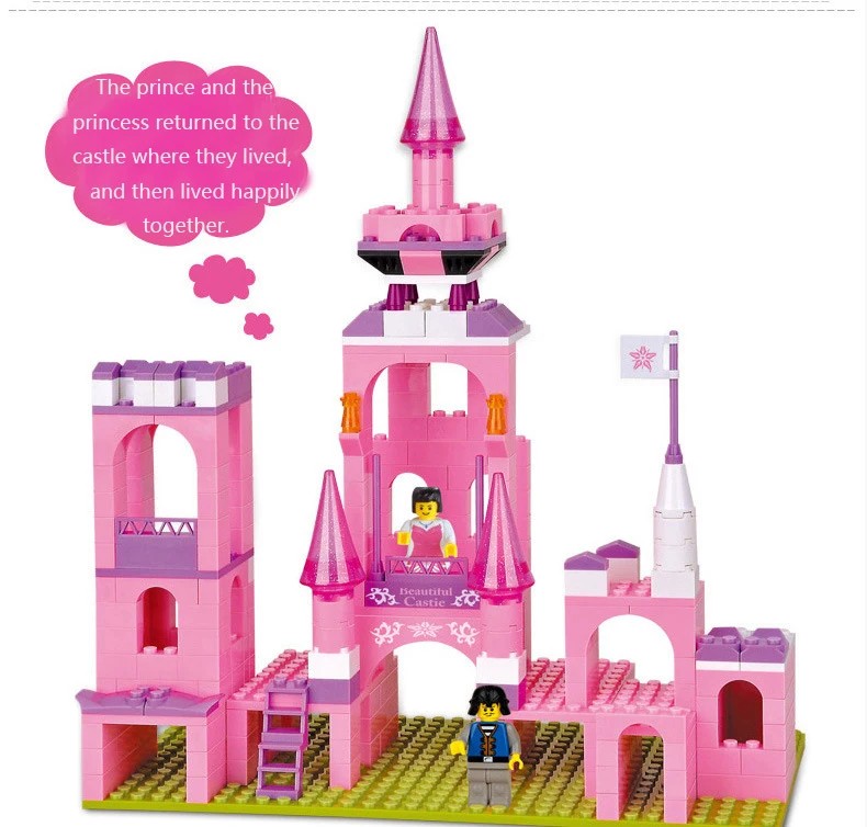 Серия замков сборные строительные блоки кирпичи борьба за вставку блоков Seven In One