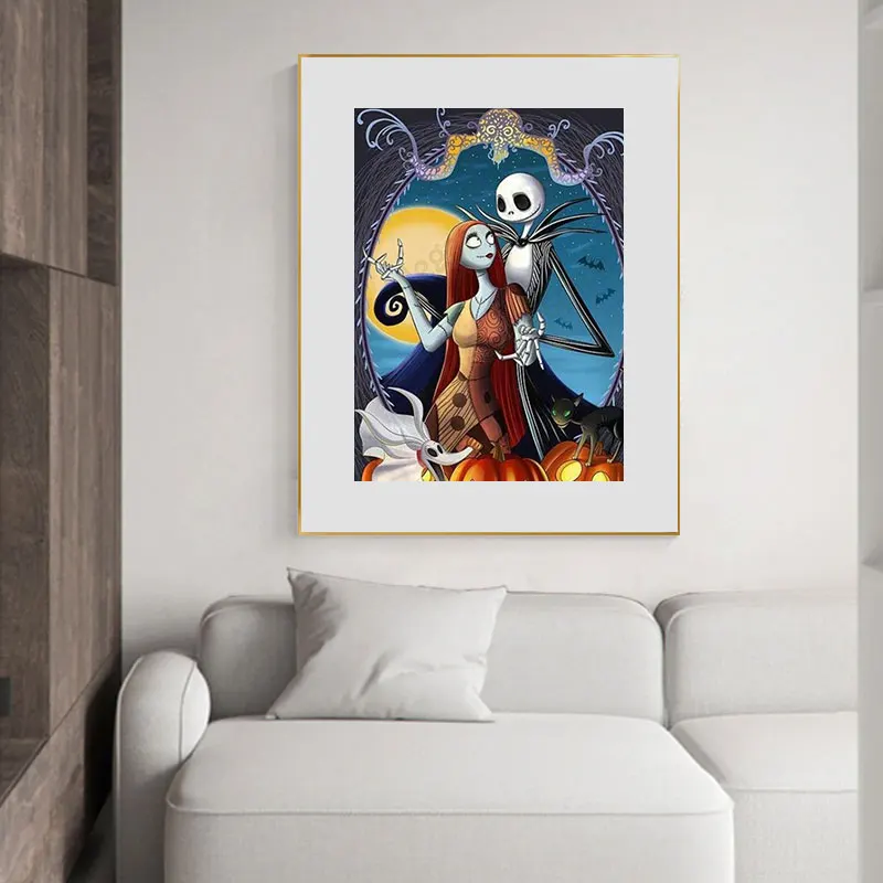 Алмазная картина 5D &quotсделай сам&quot из круглых Страз &quotКошмар перед