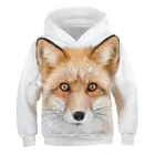 Детская одежда, толстовка с 3D лисьим рисунком, детский пуловер, свитшот для девочек, толстовки для мальчиков, одежда для подростков, одежда для маленьких мальчиков, джемпер для малышей