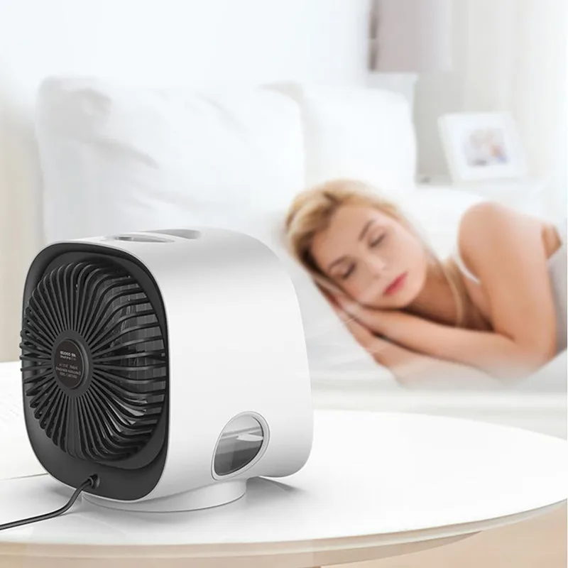 

Mini Air Conditioner Portable Air Cooler USB Fan 7 Colors Light Air Conditioning 3 Gear Humidifier Air Cooling Fan For Home