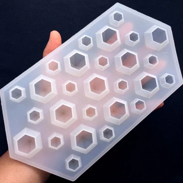 3D Алмазная силиконовая форма в 2 размерах гибкая для ювелирных изделий из смолы