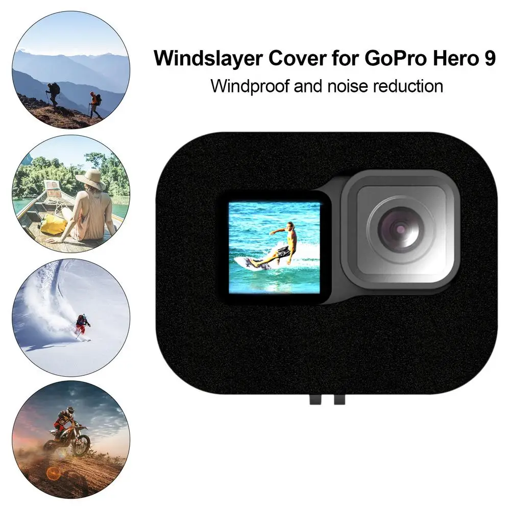 

Windshield Wind Noise Reduction Sponge Foam Case For GoPro HERO 9 Cover Housing For Gopro Hero 9 Action Camera Accessories