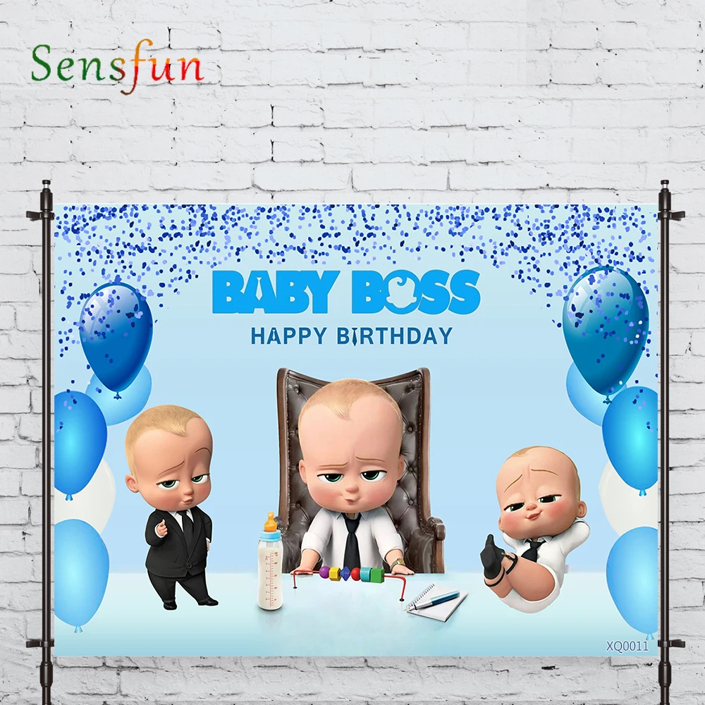 LEVOO фон для фотосъемки с изображением воздушного шара маленьких Boss День рождения