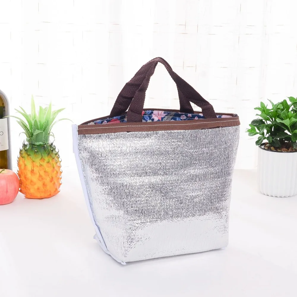 

Thermal Bag Cooler Handbag Lunch Box Bag for Women Oxford Lunch Bag Food Picnic Lunch Tote Insulated Bag Pouch