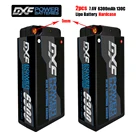 Аккумулятор DXF Lipo 2S Short 7,6 В, 6300 мАч, 130C 260C, 4 мм, 5 мм, графеновая Пуля для соревнований, короткая упаковка для радиоуправляемых багги-машинок 110